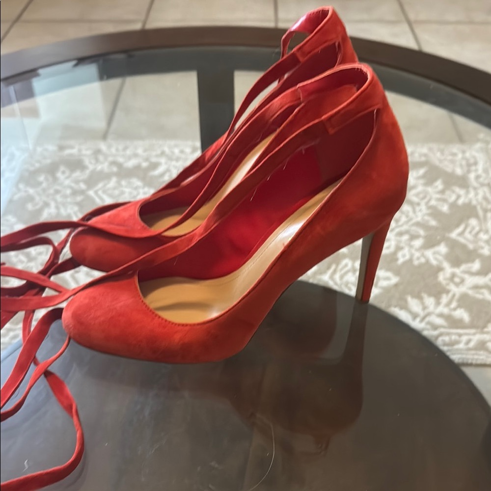Elegant Burnt Orange Women's Shoes - Picture 4 of 9
